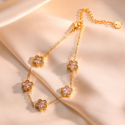 Elegant Titanium Steel Geometric Bracelet for Women