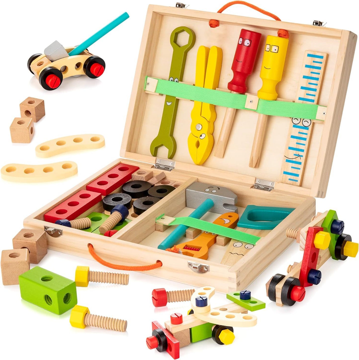 Wooden Kids Tool Box Puzzle Set - Educational Toy