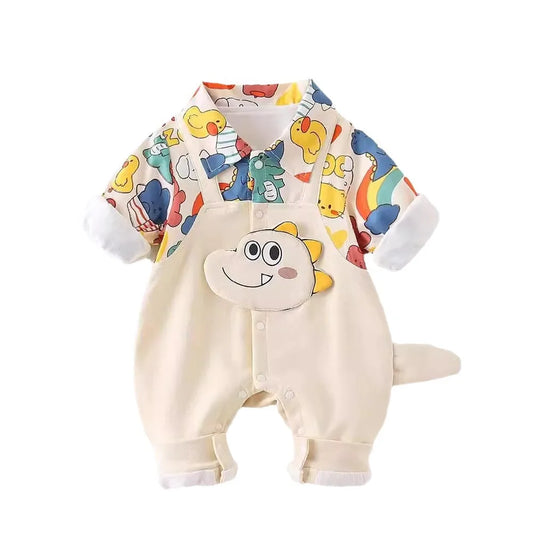 Doodle Cotton Baby Romper (0–18 M)