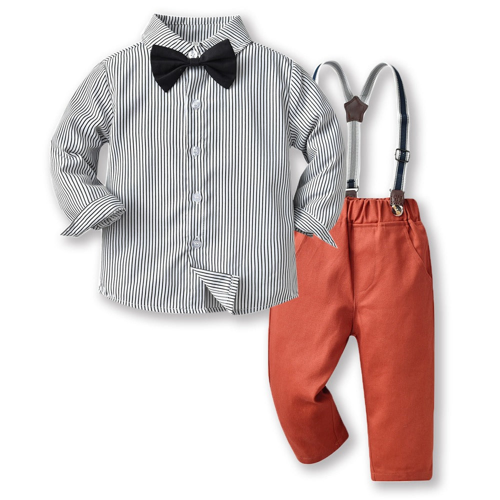 Baby Boy Autumn Suit – Korean Style Outfit