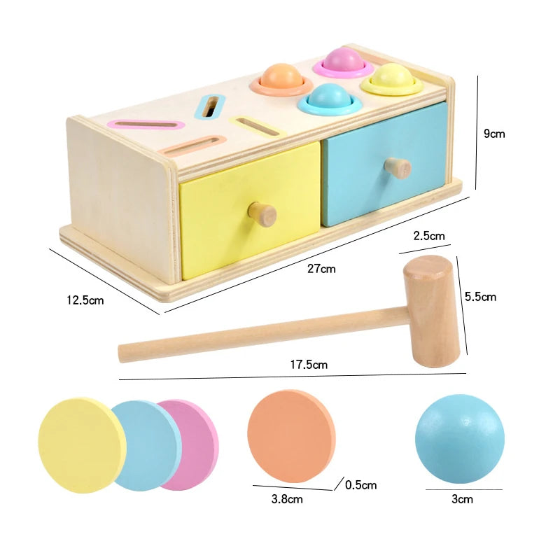 Montessori Wooden Coin Box Toy
