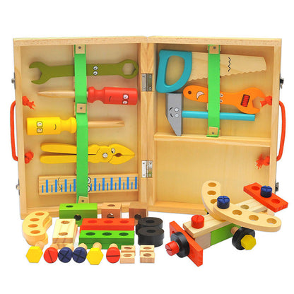 Wooden Kids Tool Box Puzzle Set - Educational Toy