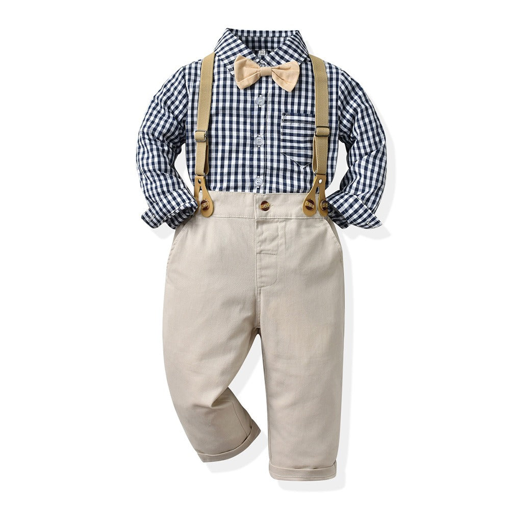 Baby Boy Autumn Suit – Korean Style Outfit