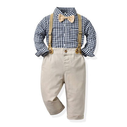 Baby Boy Autumn Suit – Korean Style Outfit