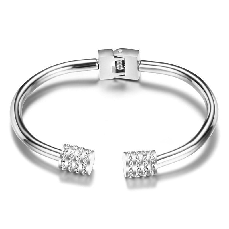 Minimalist Titanium Steel Bracelet for Women
