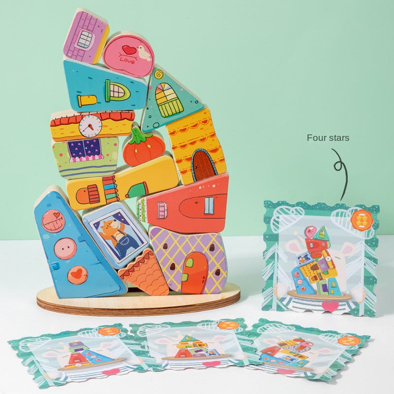 Colorful Balance Stacking Blocks Early Learning Toy