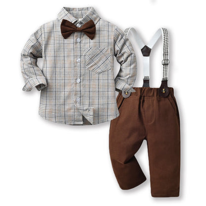 Baby Boy Autumn Suit – Korean Style Outfit