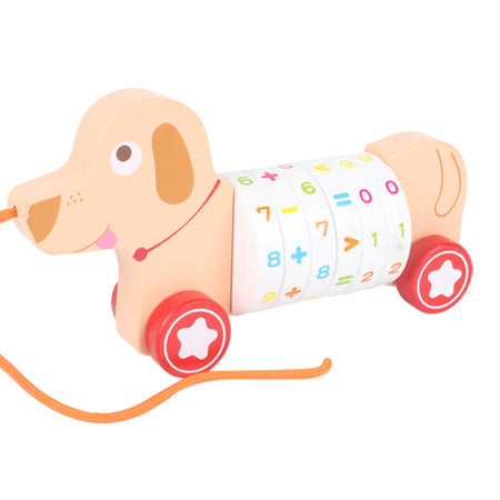 Wooden Animal Pull-Along Walker Toy