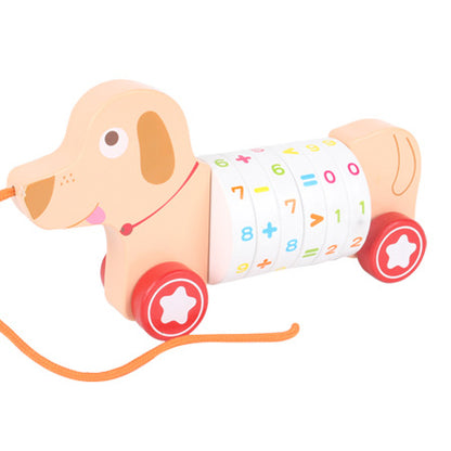 Wooden Animal Pull-Along Walker Toy