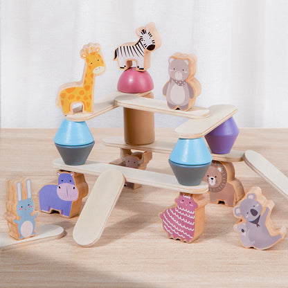 Wooden Dinosaur Stacking Puzzle Toy for Kids