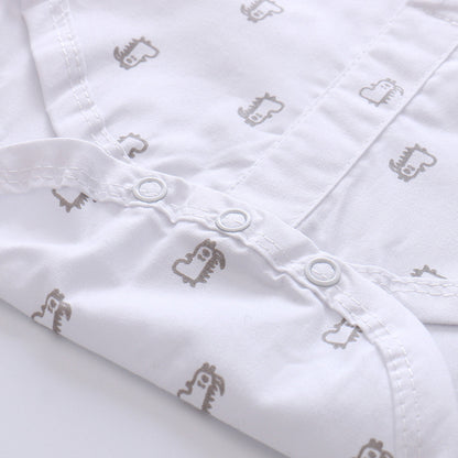 Elegant Cotton Overalls & Shirt Outfit for Toddler Boys