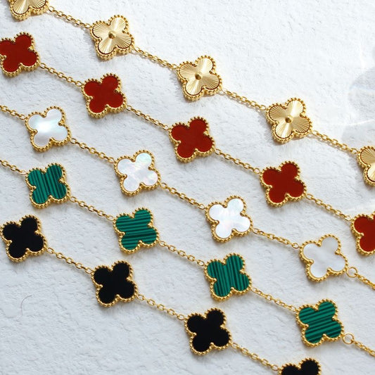 Four Leaf Clover Stainless Steel Bracelet for Women