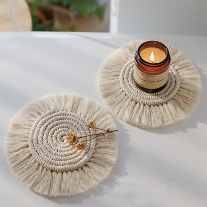 Handmade Macrame Coasters 3x Bundle